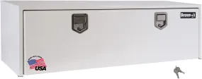 1702210 - WHITE STEEL UNDERBODY TRUCK TOOL BOX WITH PADDLE LATCH SERIES