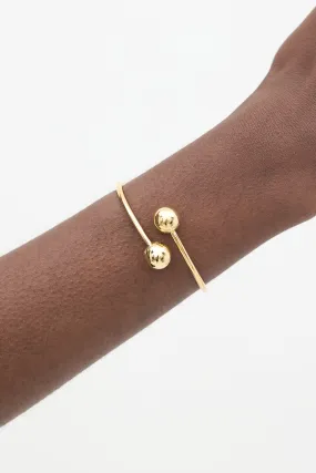 18K Gold HardWear Ball Bypass Bangle