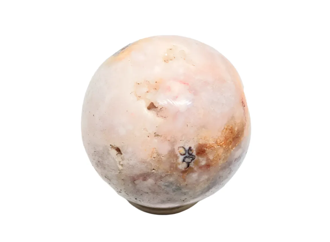 232G Pink Amethyst Flower Agate Crystal Sphere