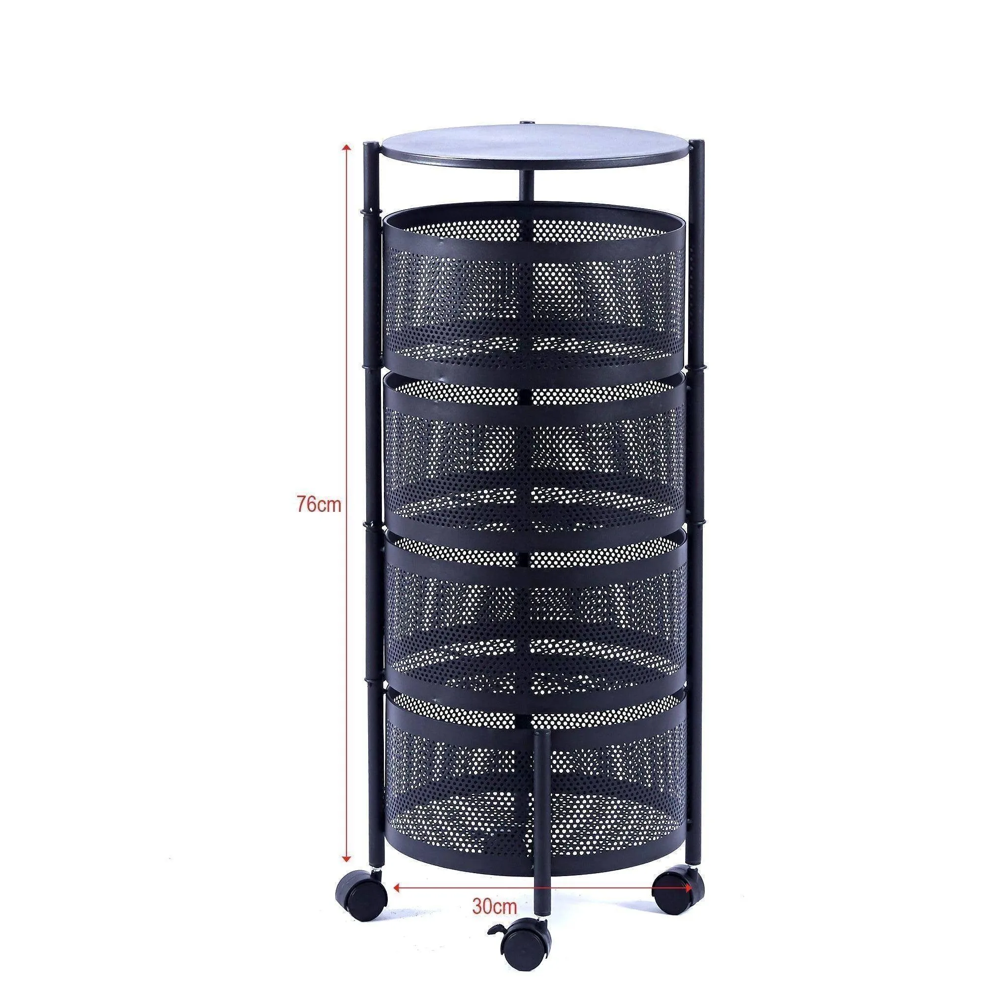 4 Tier Round Storage Cart - SF-104