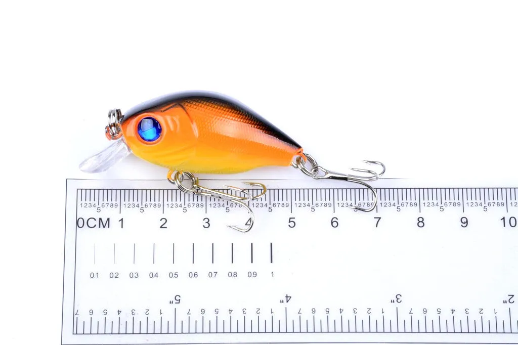 4x 5.5cm Popper Crank Bait Fishing Lure Lures Surface Tackle Saltwater