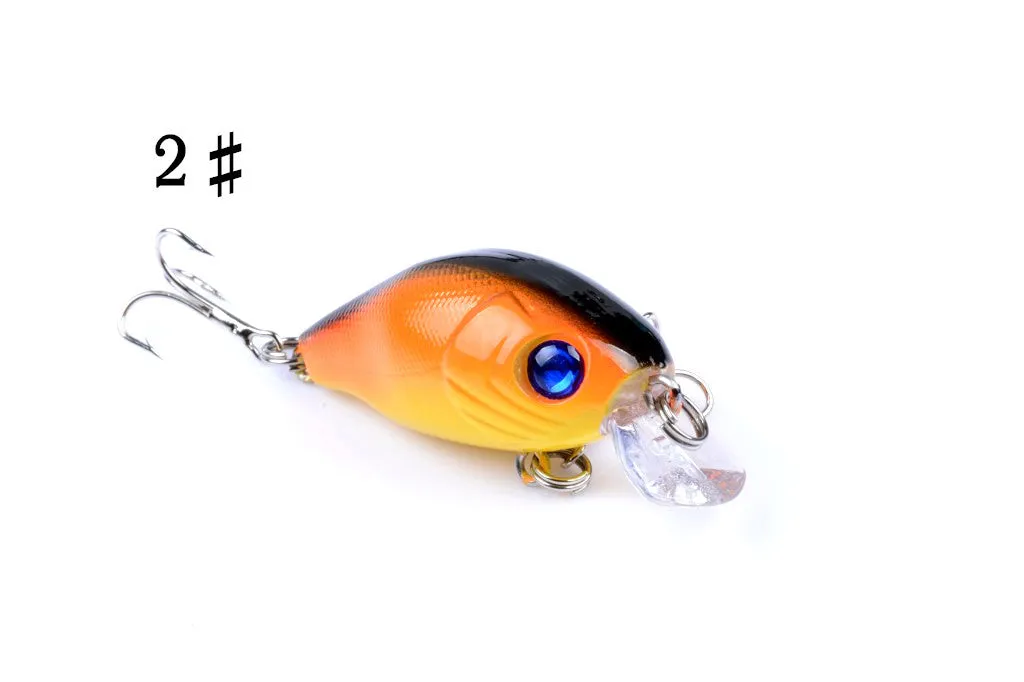 4x 5.5cm Popper Crank Bait Fishing Lure Lures Surface Tackle Saltwater