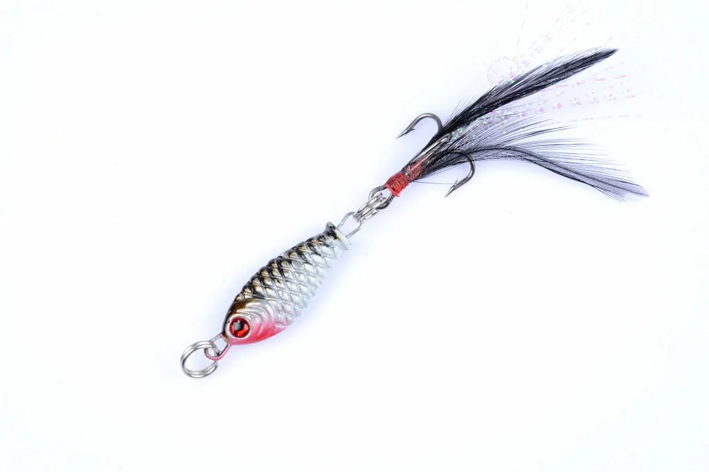 4x 6g 7.5cm Metal Spoon Lures for Topwater Fishing