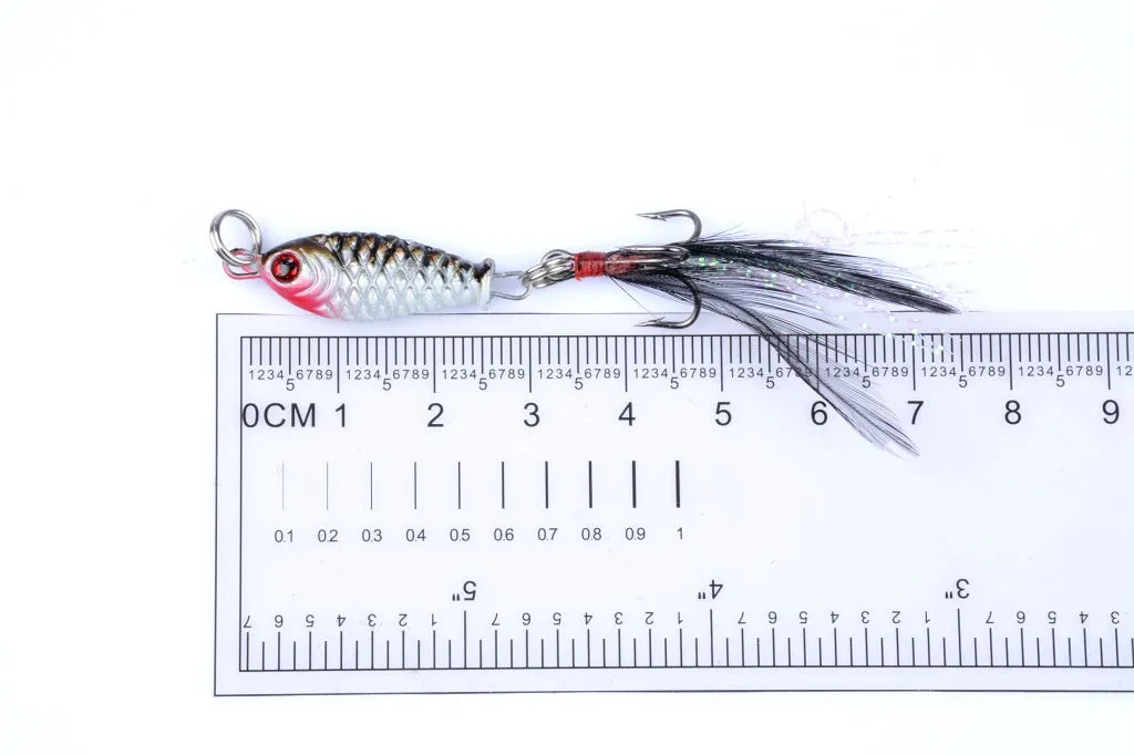 4x 6g 7.5cm Metal Spoon Lures for Topwater Fishing