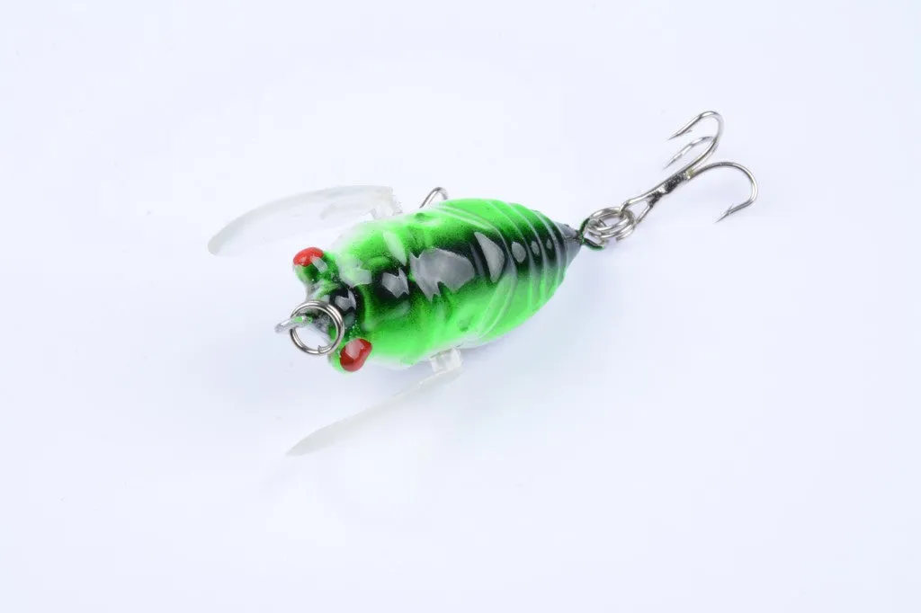 4x Popper Poppers 5cm Fishing Lure Lures Surface Tackle Fresh Saltwater