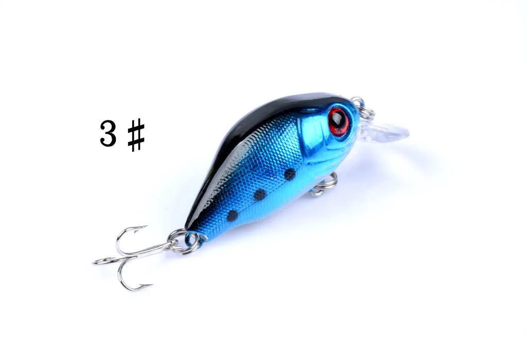 5x 5.5cm Popper Crank Bait Fishing Lure Lures Surface Tackle Saltwater