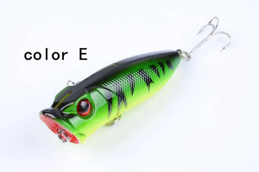 5X 6.5cm Popper Poppers Fishing Lure Lures Surface Tackle Fresh Saltwater