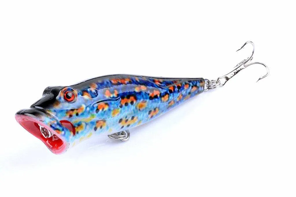 5X 8cm Popper Poppers Fishing Lure Lures Surface Tackle Fresh Saltwater