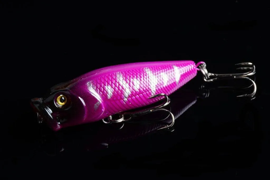 6X 6.5cm Popper Poppers Fishing Lure Lures Surface Tackle Fresh Saltwater