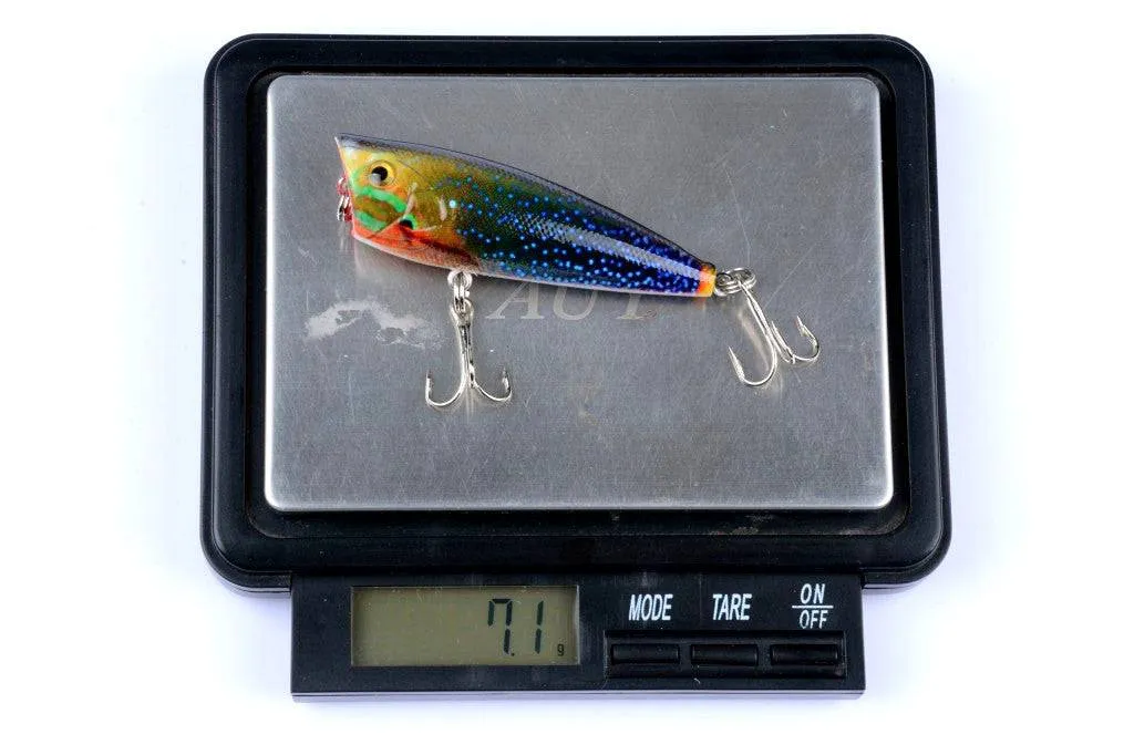 6X 6cm Popper Poppers Fishing Lure Lures Surface Tackle Fresh Saltwater