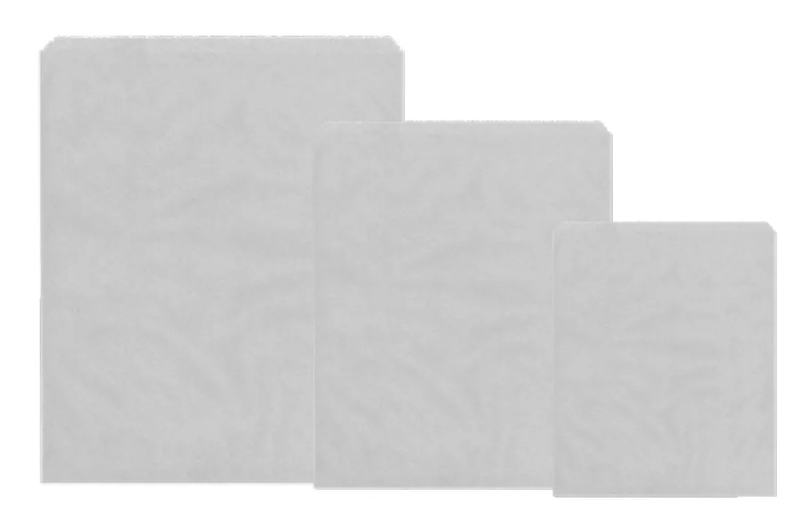 8.5 x 8.5 White Sulphite Paper Bags