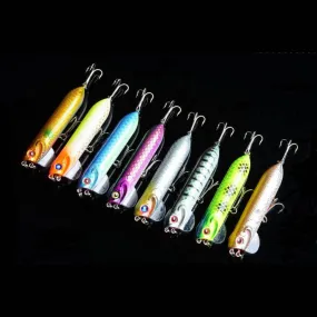 8X 9.5cm Popper Poppers Fishing Lure Lures Surface Tackle Fresh Saltwater