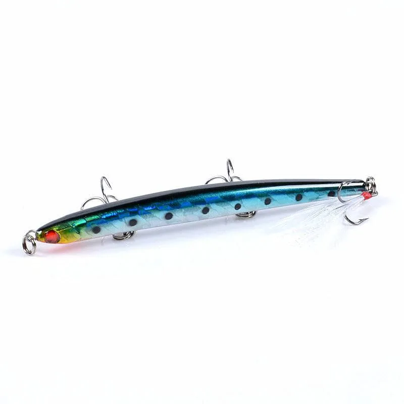 8x Popper Minnow 11.7cm Fishing Lure Lures Surface Tackle Fresh Saltwater