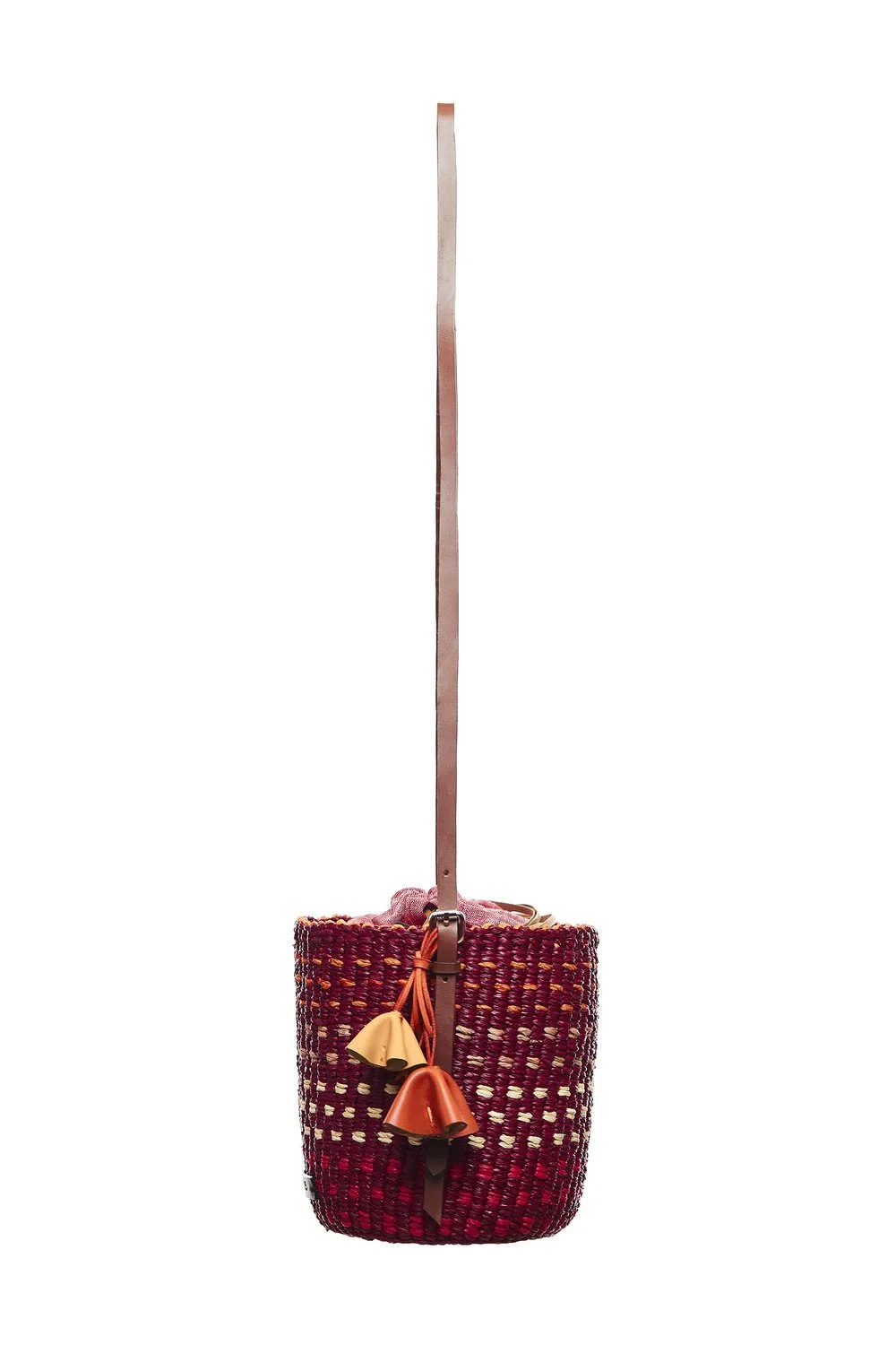 AAKS Lisi Bucket bag with a colourful dot pattern