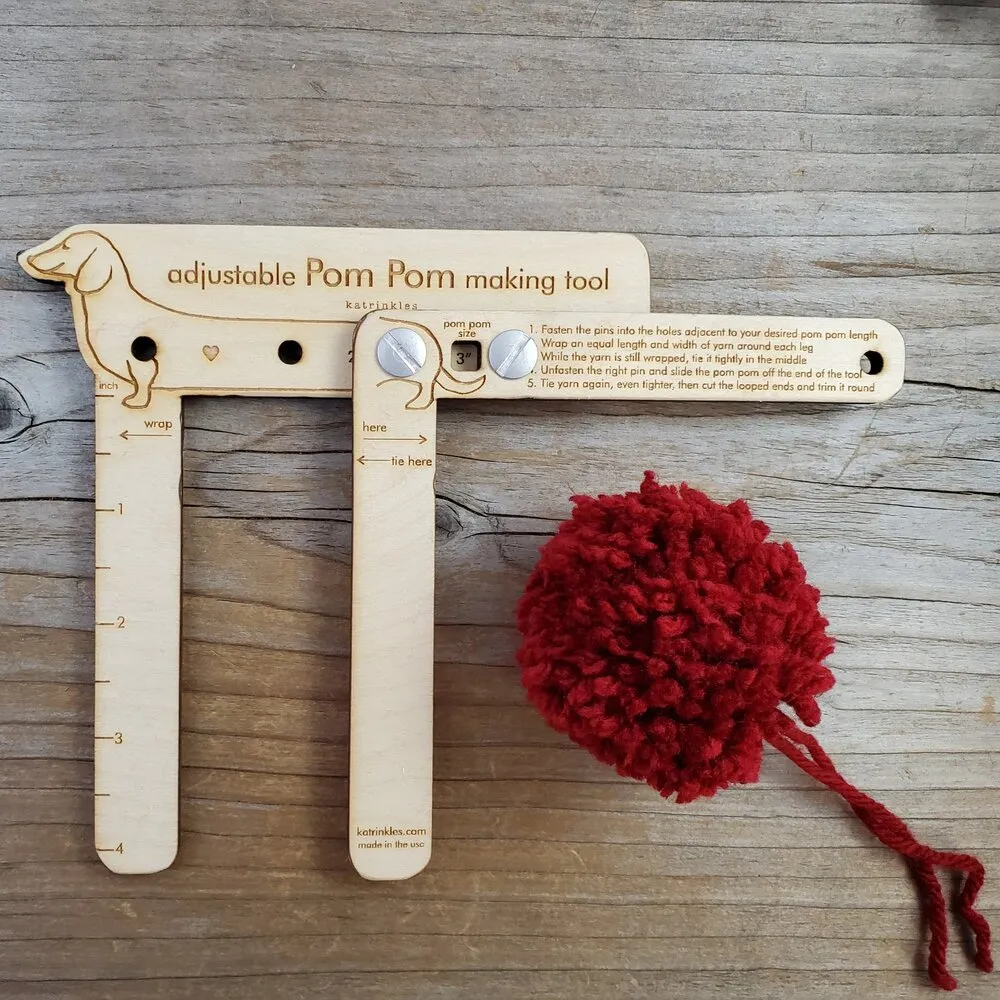 Adjustable Pom Pom Making Tool