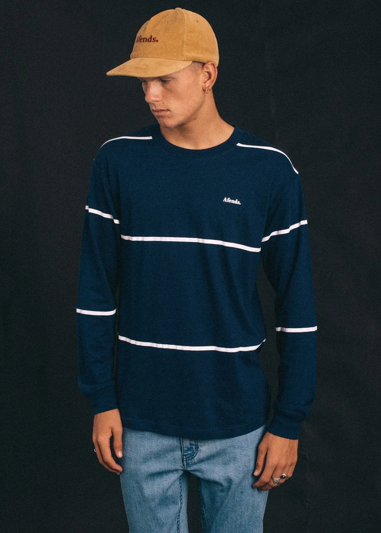 Afends Mens No Waves - Long Sleeve Tee