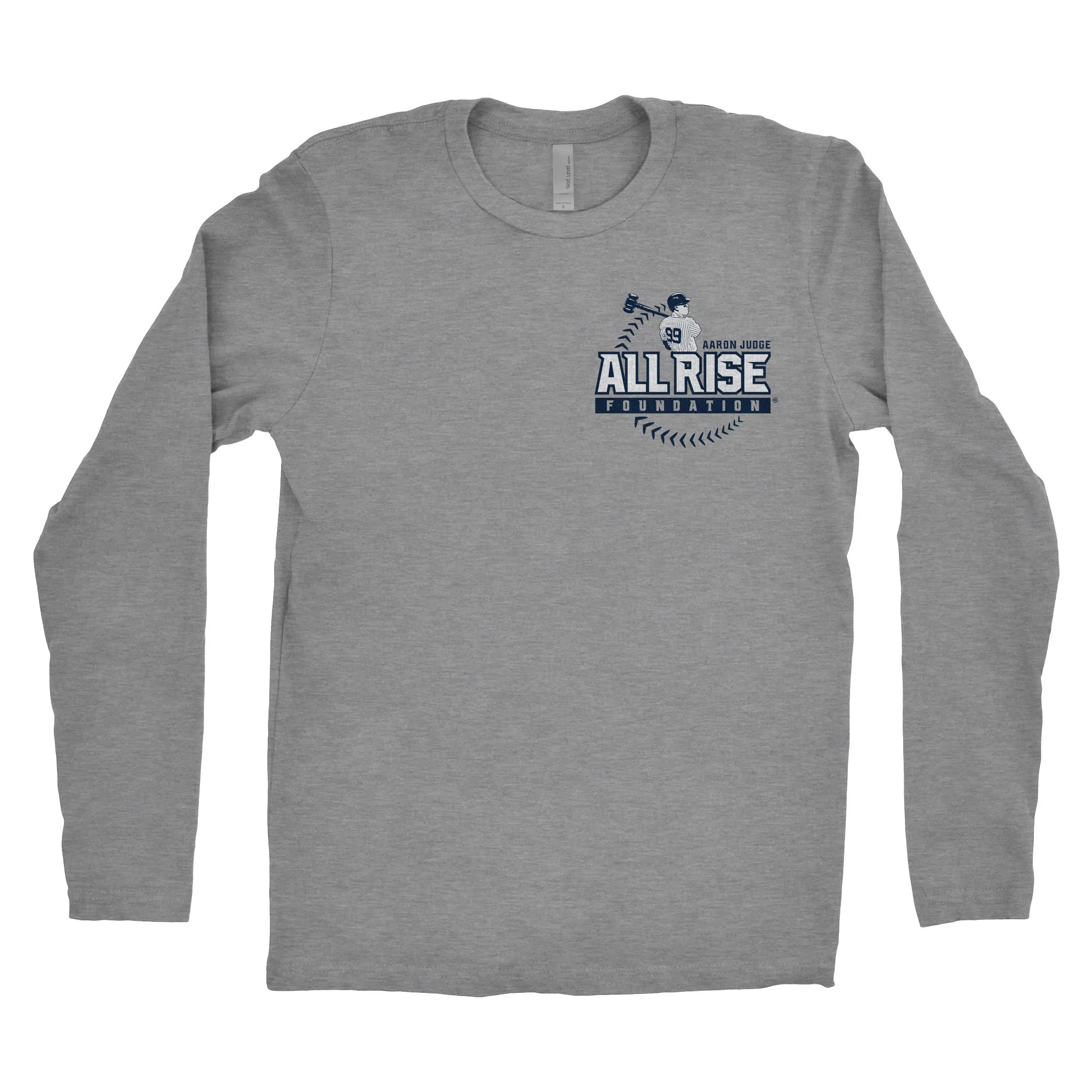 ALL RISE Adult Long Sleeve Tee - Gray