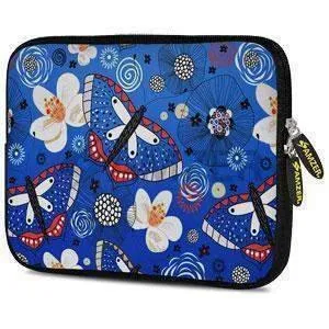 Amzer 10.5 Inch Neoprene Notebook Tablet/iPad Sleeve - Blue Bloom Dragonfly