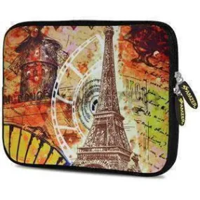 Amzer 10.5 Inch Neoprene Notebook Tablet/iPad Sleeve - Eiffel Tower Paris