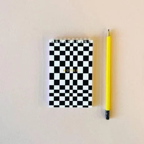 B W Mini Blank 100 Page Notebook