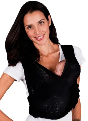 Baby K'tan Baby Carrier in Black Breeze - Extra Small