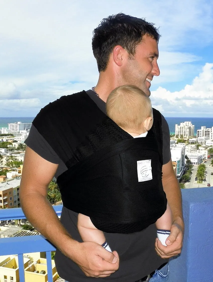 Baby K'tan Baby Carrier in Black Breeze - Extra Small