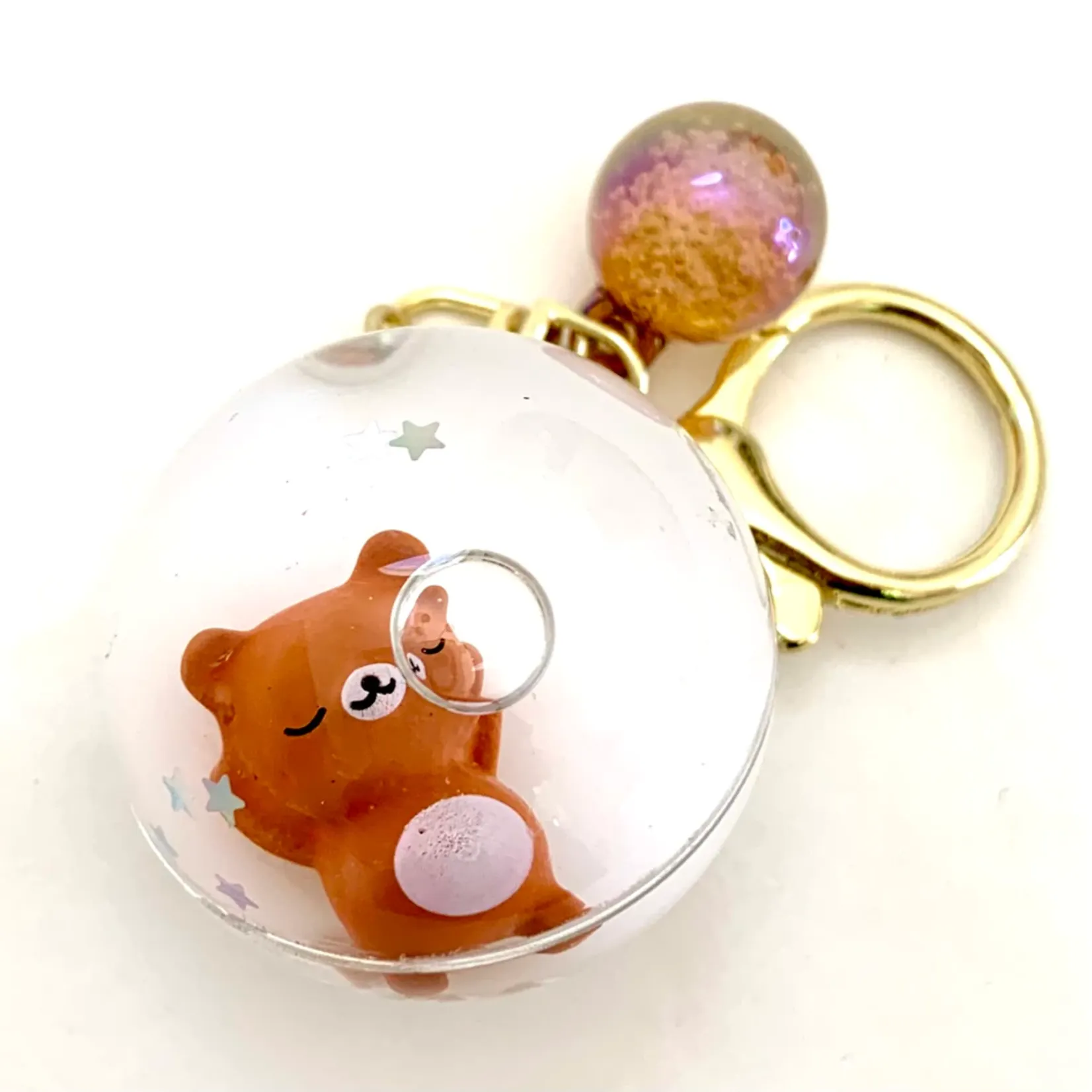 bcmini Sleeping Animal Ball Charm Keyring