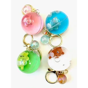 bcmini Sleeping Animal Ball Charm Keyring