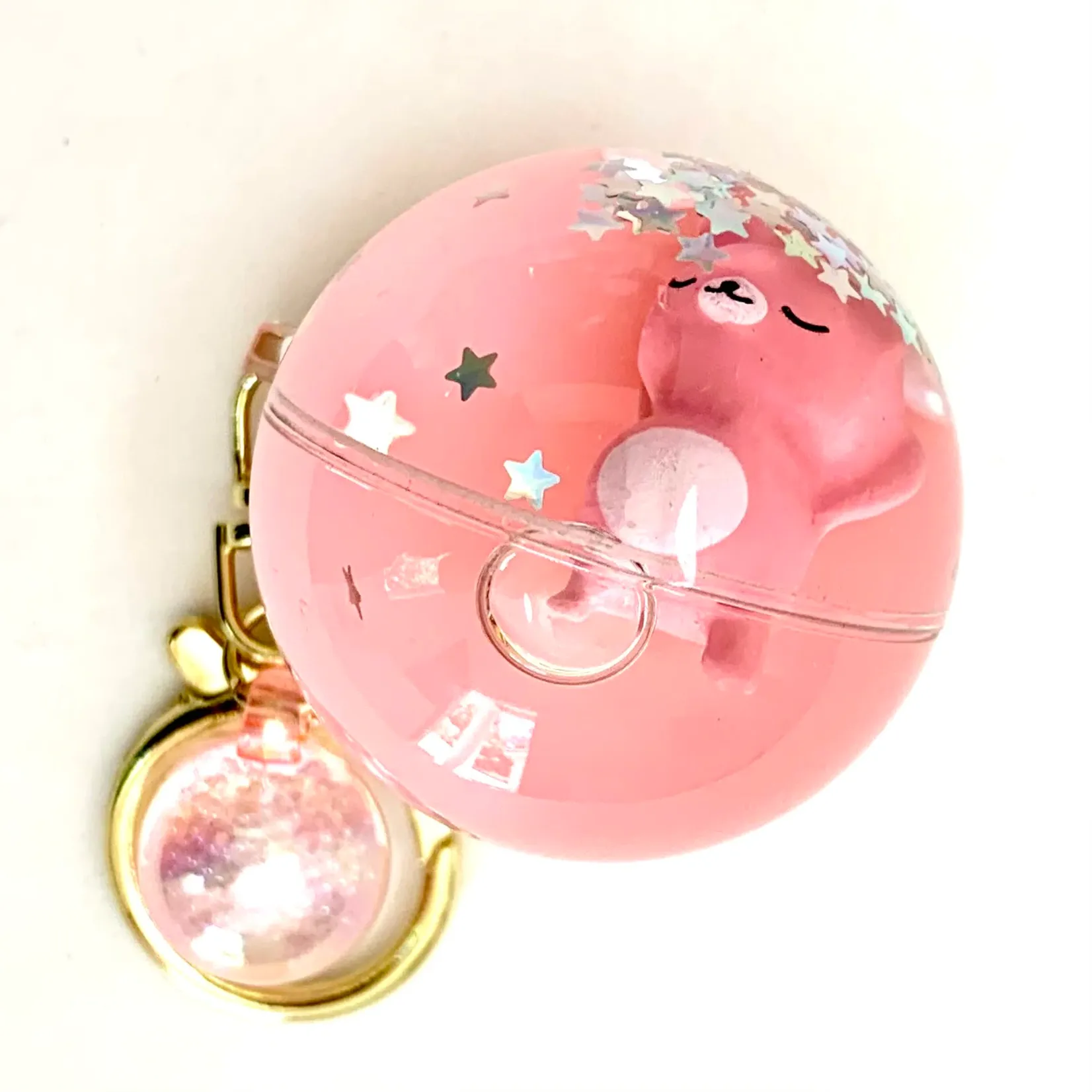 bcmini Sleeping Animal Ball Charm Keyring