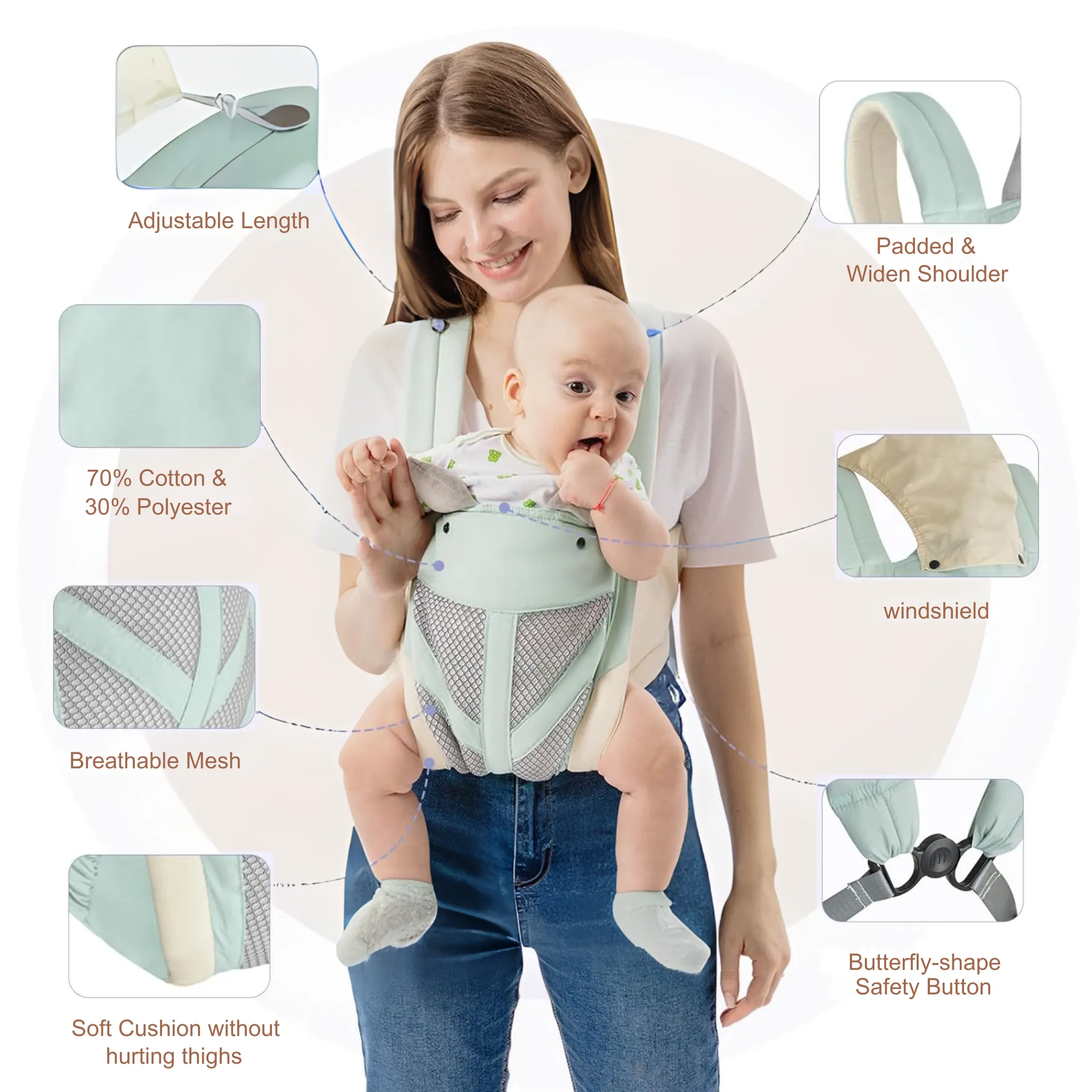 Benny Cool Active Baby Carrier