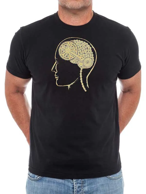 Bike Brain T Shirt Black