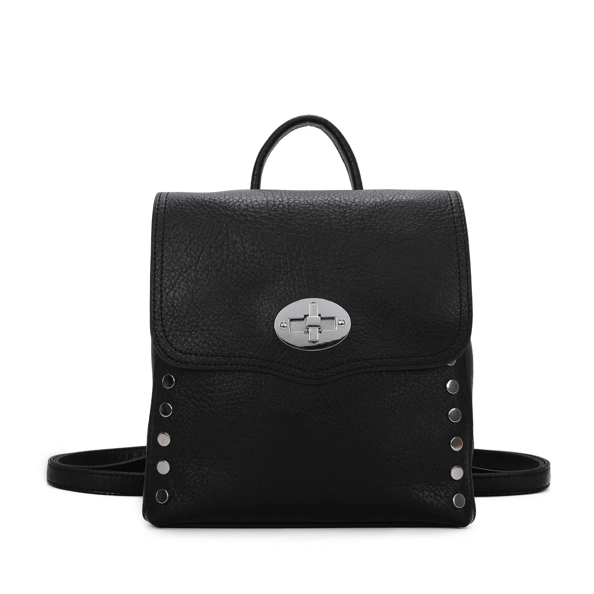 Black Dakota Studded Back Pack