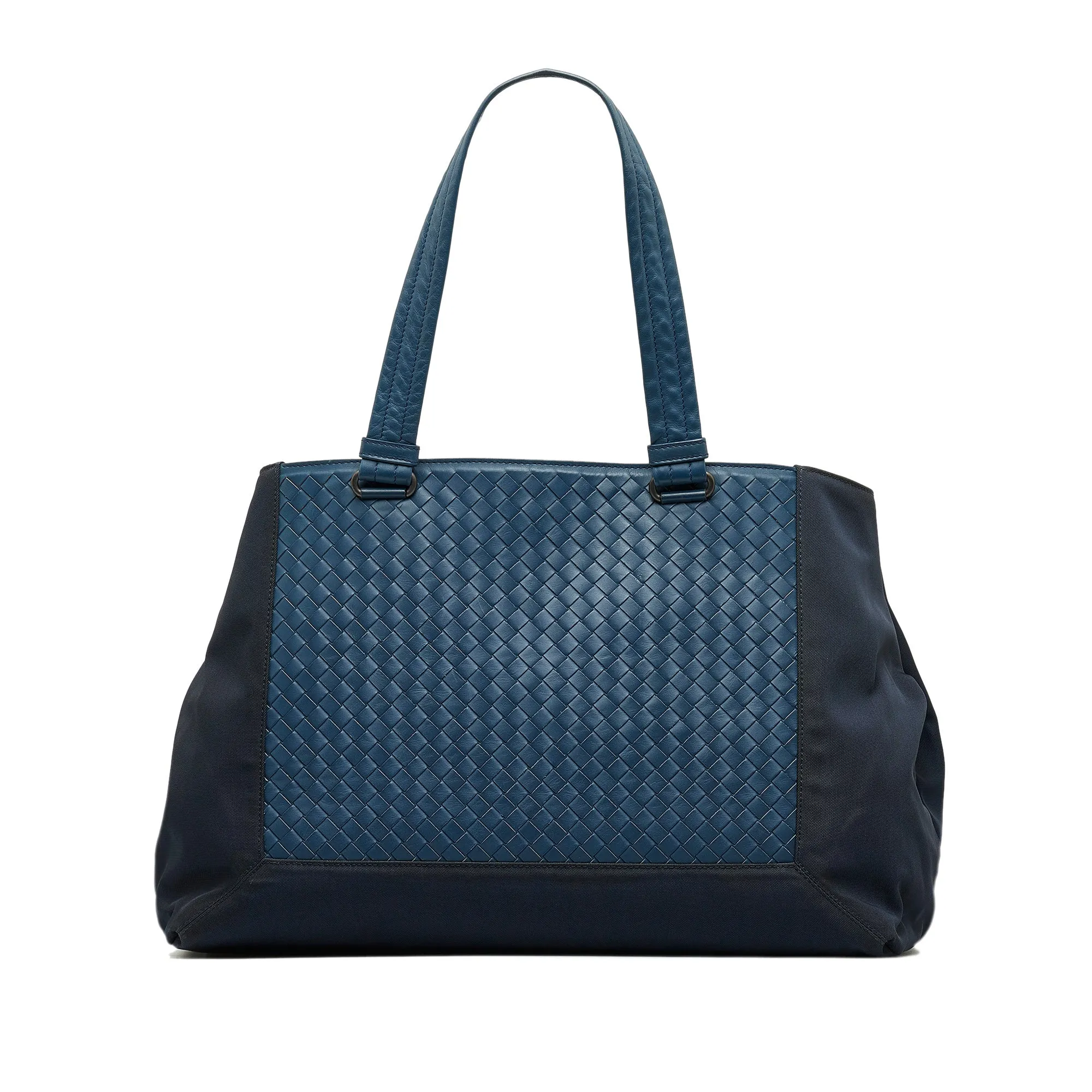 Blue Bottega Veneta Intrecciato Tote