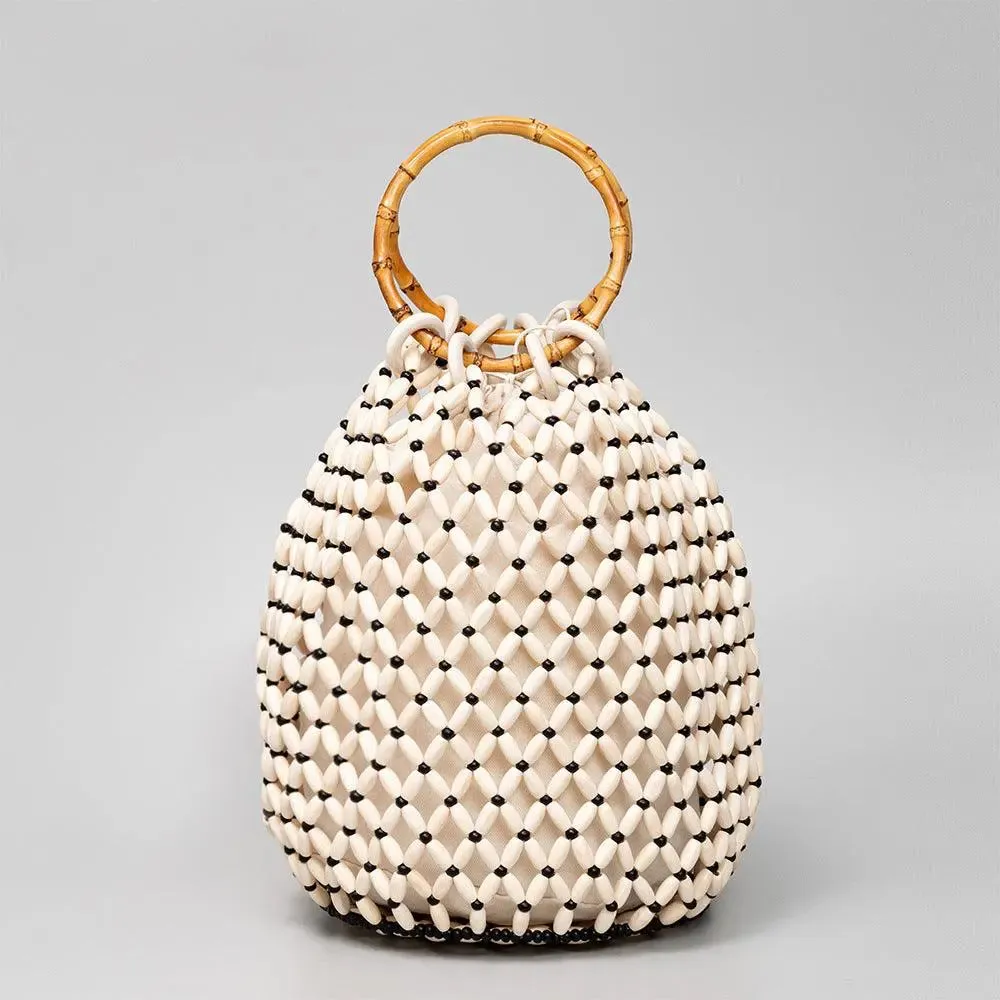 Boho Chic Crochet Bucket Bag