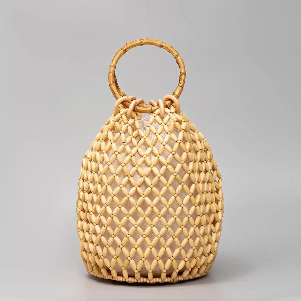 Boho Chic Crochet Bucket Bag