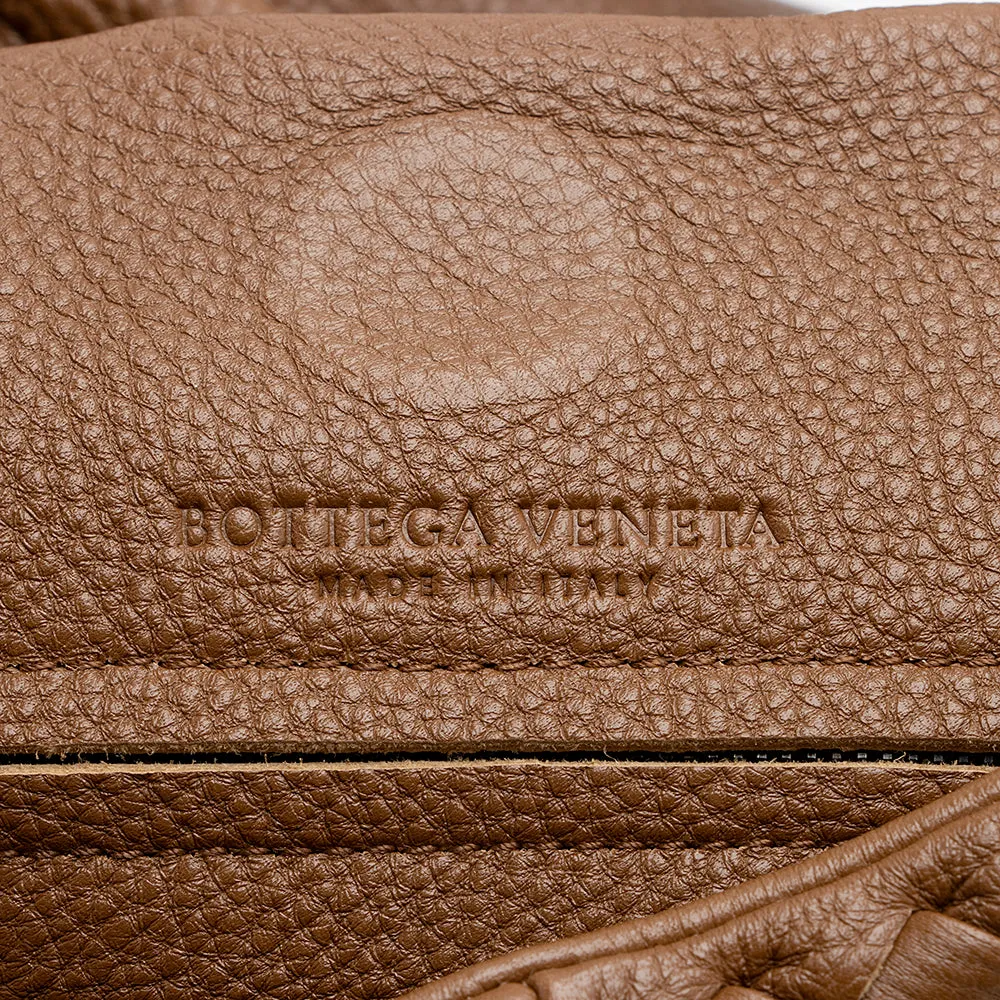 Bottega Veneta Cervo Leather Baseball Large Hobo (SHF-21575)