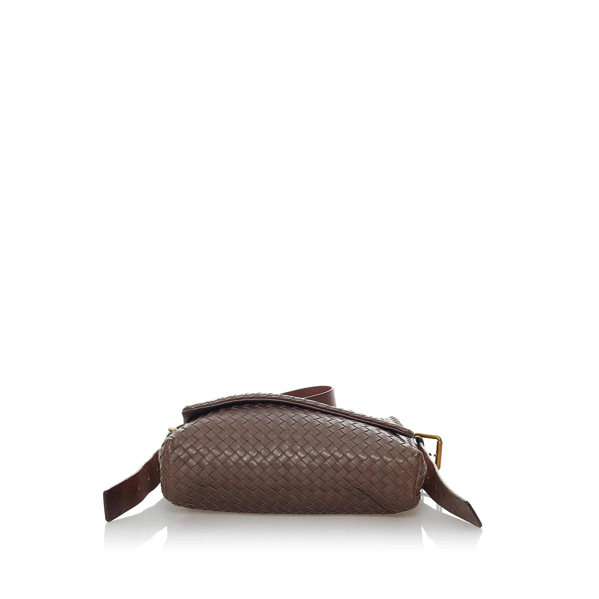 Bottega Veneta Intrecciato Leather Crossbody Bag (SHG-30568)