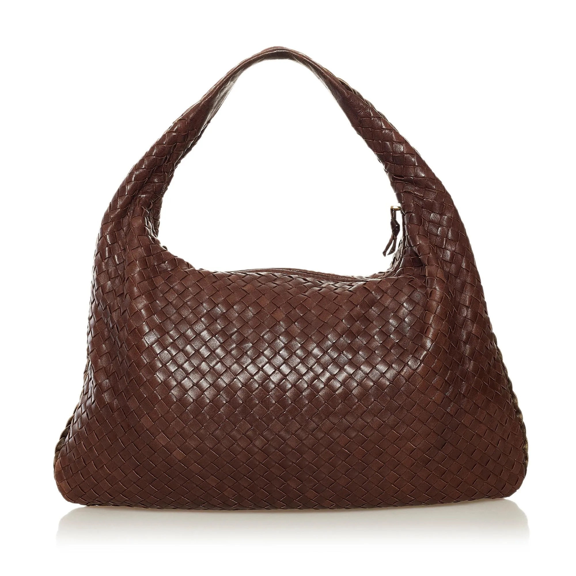 Bottega Veneta Intrecciato Leather Hobo Bag (SHG-34365)