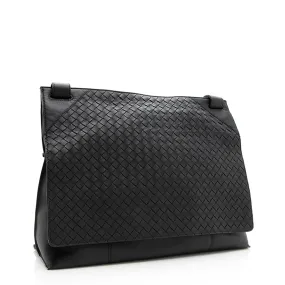 Bottega Veneta Intrecciato Nappa Messenger Bag (SHF-19381)