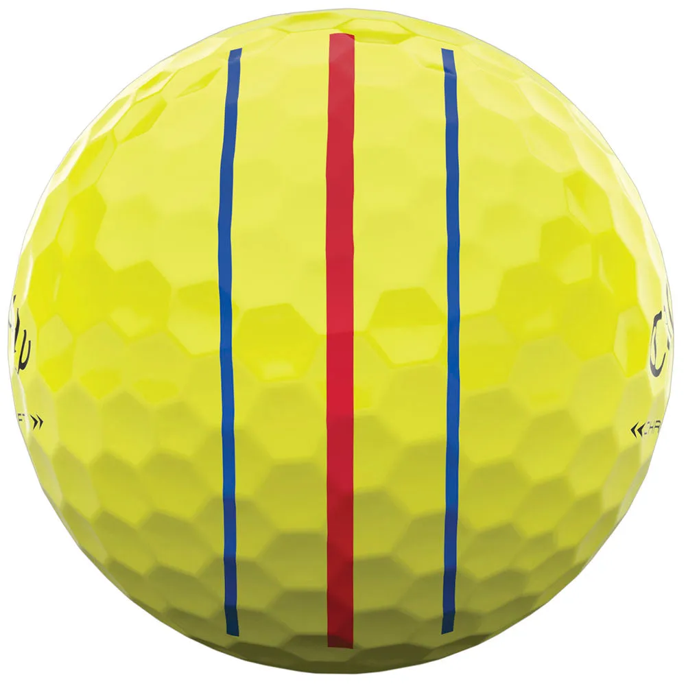 Callaway Chrome Soft X LS Triple Track Golf Balls - Yellow - 4 for 3 (48 Pack)