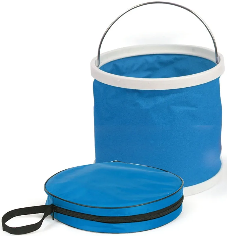 Camco 42993 Collapsible Bucket, Blue, 9-1/4 in H :EA: QUANTITY: 1