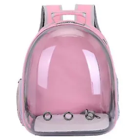 Cat Carrier Backpack,Space Capsule Knapsack Pet Travel Bag Waterproof Breathable（Pink）