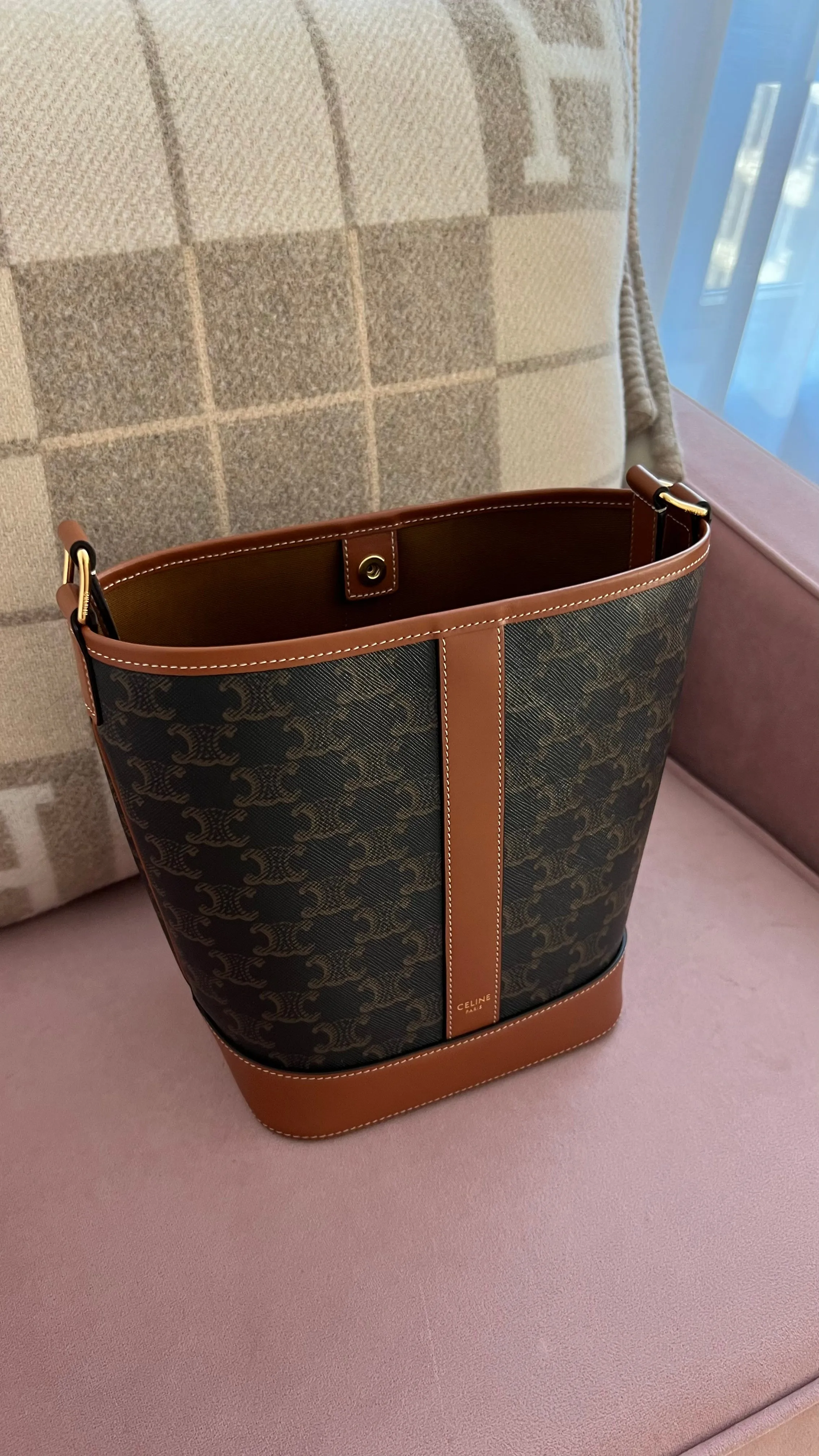 Celine Triomphe Bucket Bag