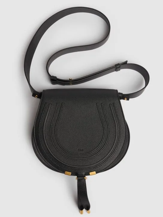 Chloé   Marcie grained leather crossbody bag 