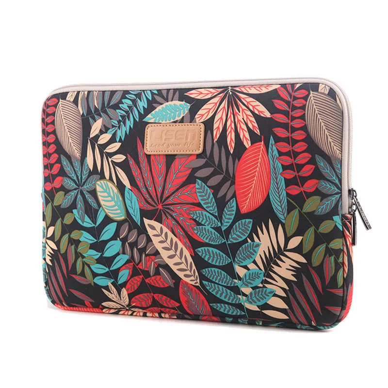 Colorful Leaf Notebook Sleeve Bag  Inch 15.6 Inch Computer Bag Laptop Bag