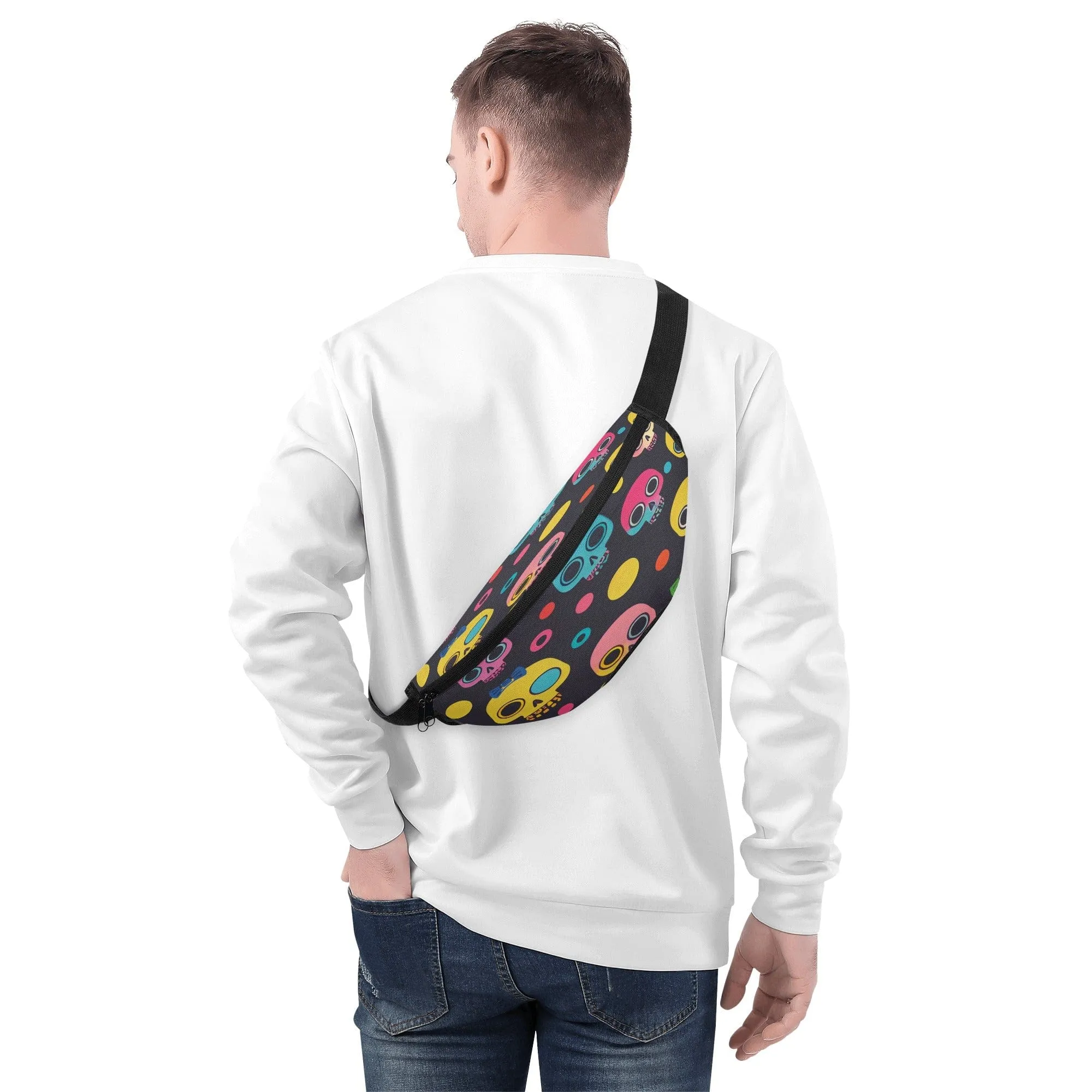 Colorful Skulls Fanny Pack