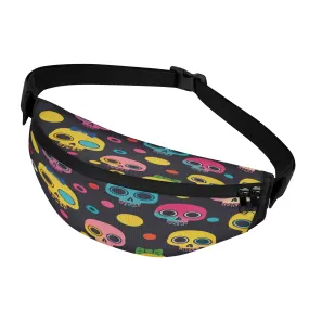 Colorful Skulls Fanny Pack