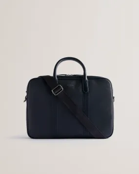 Conley Saffiano Leather Document Bag Navy