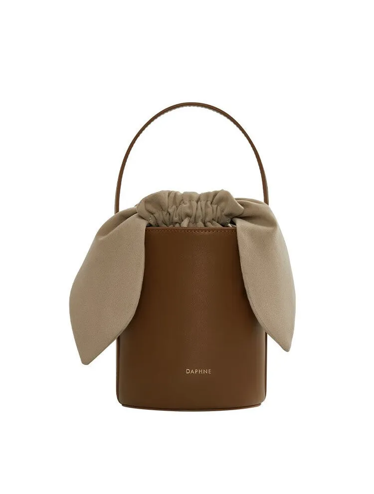 Cowhide Bucket Bag Female