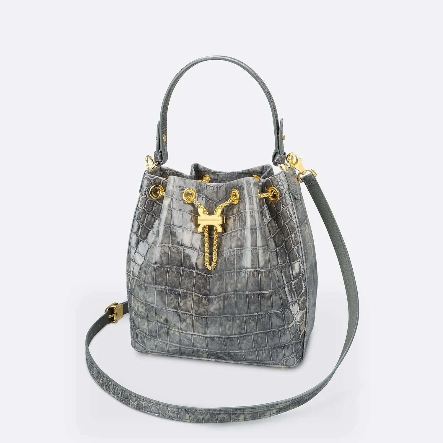 CREST LINK BUCKET BAG